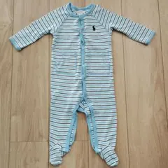 ★美品★ ラルフローレン ロンパース 60 9M ボーダー 長袖 ベビー 男の子