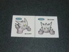 白いメガゲンガー　２枚セット　ポケモン　デコキャラシール　第一パン