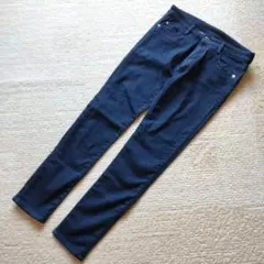 クレージュ　パンツ　新品　濃紺　柔らか生地　ストレッチ