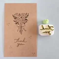 消しゴムはんこ　thank youはんこ　２点セット
