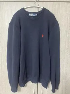 90s Polo by Ralph Lauren ネイビー セーター M