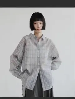 ローリーズファーム　シアーシャツＬＳ 605853 ショート丈