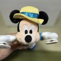 Disney ミッキー ぬいぐるみバッジ ウインク レインポンチョ - メルカリ