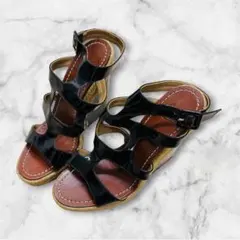 【Christian Louboutin】ルブタン サンダル36黒　レッドソール