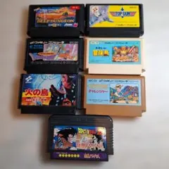 【ジャンク品】ファミコンソフト7本まとめ売り