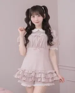 pium チュール切替ティアード半袖セットアップ ぴうむ さやぴ - メルカリ