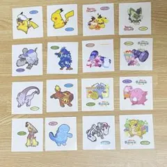 ポケモンパン デコキャラシール16枚セット