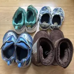 キッズスニーカーとスリッポンセット4点