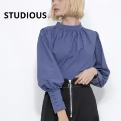 STUDIOUS 2wayスタンドロングカフスブラウス ステュディオスのサムネイル
