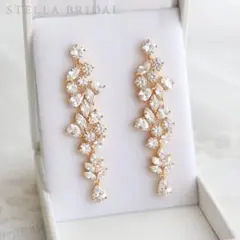 【美品】STELLA BRIDAL Snow Crystal イヤリング