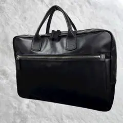 美品✨PORTER ポーター ビジネスバッグ リアル ブラック PVC レザー