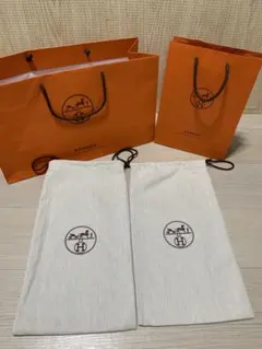 HERMES ショップ袋 箱 保存袋 セット - メルカリ