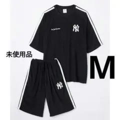 ●男女兼用【未使用品М】ヤンキース●セットアップ●ルームウェア●パイル素材●黒