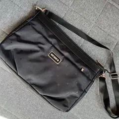 MARY QUANT ブラック ショルダーバッグ　水玉　黒