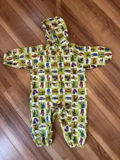 ベビーレインコート 車両デザイン フード付き