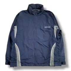 F1180【即購入OK】QUIK SILVER　ナイロンジャケット　L　ネイビー