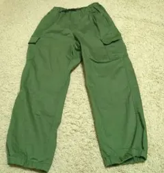 GLOBAL WORK カーゴパンツ 150cm オリーブグリーン