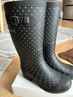 hiromichi makano ドット柄 長靴 22.0cm★