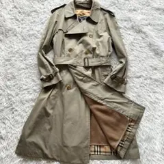 極美品】バーバリー トレンチコート ロング丈 ベルト完備 カーキ