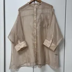 Kastaneベージュ ポリエステル 長袖シャツ Fサイズのサムネイル