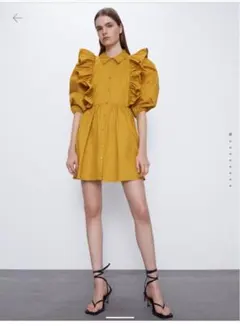 ザラ　ZARA ワンピース　ドレス　フリル