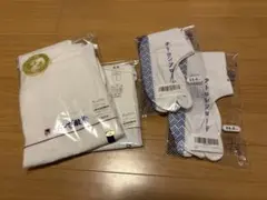 日本製 和装セット 肌襦袢 裾除け 足袋×2セット ガーゼ肌着 テトロンブロード