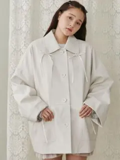 最終値下 メリージェニーribbon Vintage likeオーバージャケット