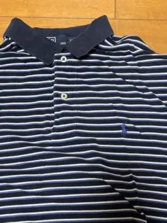 Polo by Ralph Lauren XL ネイビー ストライプ ポロシャツ