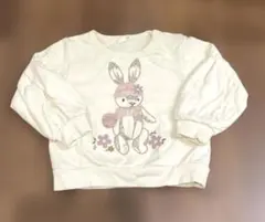 la poche biscuit クリーム色 トレーナー 90