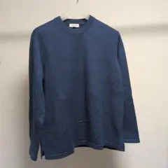 GLOBAL WORK 青　ブルー ニット　XL