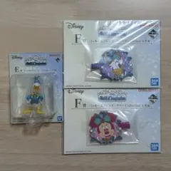 【3点セット】Disney 一番くじ Ｅ賞 ミニフィギュア Ｆ賞