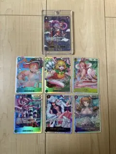 ワンピースプレイ用蒼海の七傑ペローナSPケース付きとその他SRカードまとめ売り