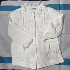 familiar フリル付きボタンシャツ 80