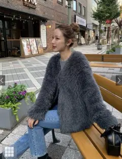 新品未使用 THE YoN ウールライクシャギーミドルコートグレーチェック 楽天市場】ENC エンク shaggy middle coat / シャギーミドル