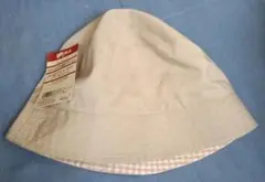 未使用　無印良品 リバーシブル帽子 57.5cm ベージュ