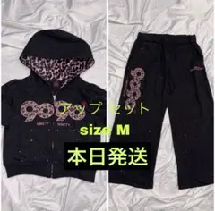 9090 girl OG Logo Zip Hoodie pants M