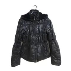 EMPORIO ARMANI ダウンジャケット M ブラック ラビットファー 冬のサムネイル