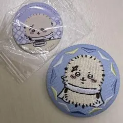 【新品★ちいかわ】刺繍缶バッチ くら寿司 ラッコ