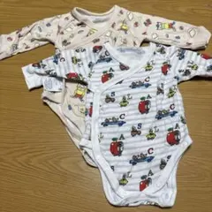 ユニクロ　ボディスーツ　前開き　2枚セット