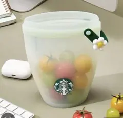 韓国限定スターバックスシリコンフードバック　グリーン