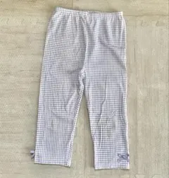 petitmain チェック柄リボン付きボトムス 120cm