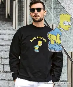 1piu1uguale Relax シンプソンズ ロングTシャツ　S バート