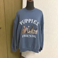 最終値下げ!韓国通販☆スウェット トレーナー 犬 プリント パピー dog