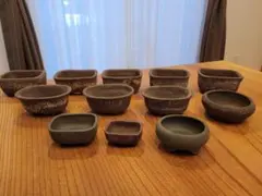 盆栽鉢し⭐5点⭐新品未使用品ですが7点昭和の物になります写真ご確認