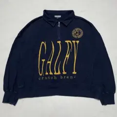 GALFY ぐるぐるグニャグニャハーフジップ NAVY XLサイズのサムネイル