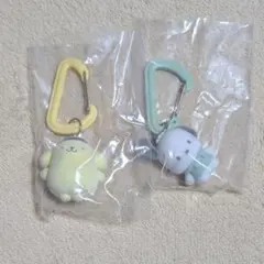 【ポムポムプリン・ポチャッコ】カラフルカラビナマスコットチャーム 2個セット