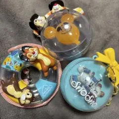 3点)スーベニア チップとデール バルーン　スノースノーオーナメント 35周年)