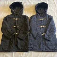 コムサ/フード付きダッフルコート2着セット/双子/130
