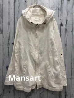 ♠️ Mansart マンサール　リネン100% ジップアップブルゾン