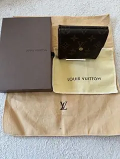 LOUIS VUITTON Wホック財布 モノグラムポルトモネビエ　M61660